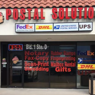Store Front The Postal Solution