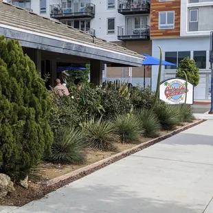 Outside