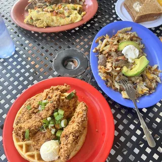 Chicken Fajitas Omelette