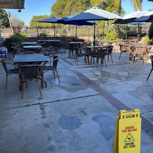 Outside seating