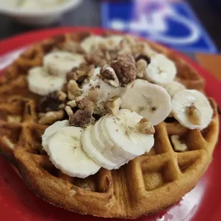 Bacon banana waffle Frankie special @$16.50