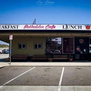the front of the restaurant