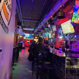 They serve food here too! I love this bar!