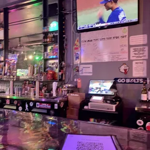 The bar itself. They have over 150 different types of beers here. Just let the bartender know what style you're feeling.