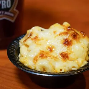 a bowl of macaroni and cheese