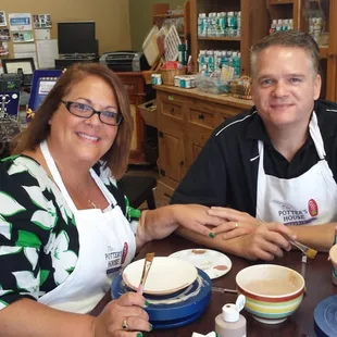 Our date at The Potters House Studio