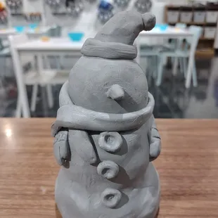 Make a snowman by hand!