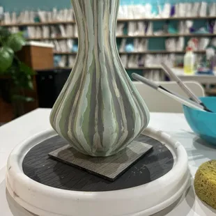 BEFORE: Pale, unfinished.