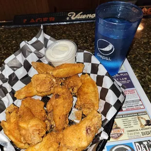 They reopened the kitchen for us. The wings were crisp and delicious