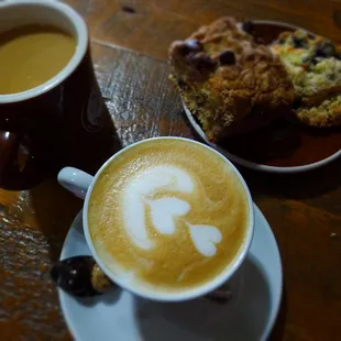 a cup of cappuccino