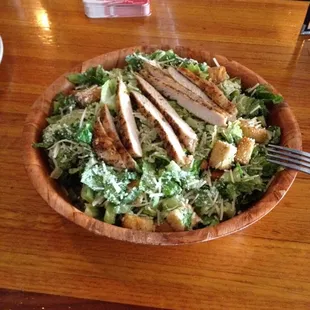 Large chicken caesar is large.