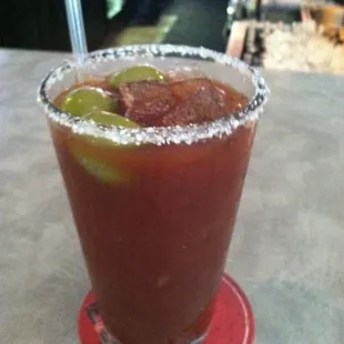 A awesome Bloody Mary from the Pour House!