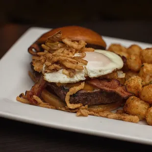 a plate of food on a table