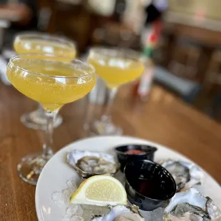 Oysters and mimosas