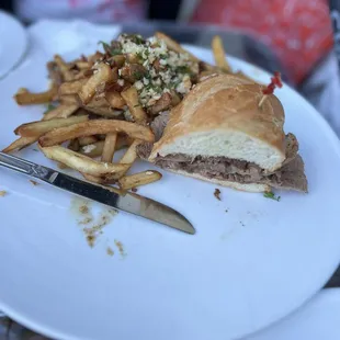 Prime rib French dip