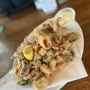 Fried Calamari looked delish but it was overcooked and rubbery