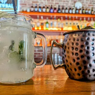 Crisp Cucumber Cooler and Jameson Mule