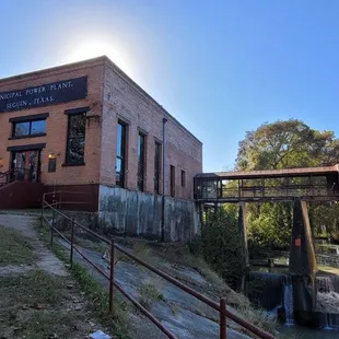 an old brick building