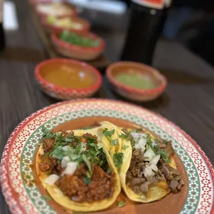 Taco De Alpastor and Asada.