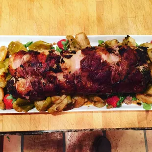 Stuffed Porkloin wrapped in Prosciutto Ham. @thepracticalchef