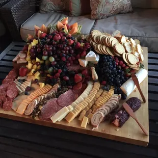 The Practical Chef fruit, meat and cheese. #thepracticalchef #privatechef