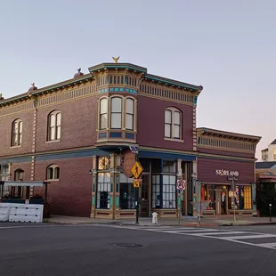 the corner of the street