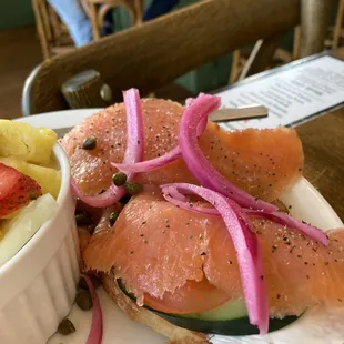 Lox Crostini