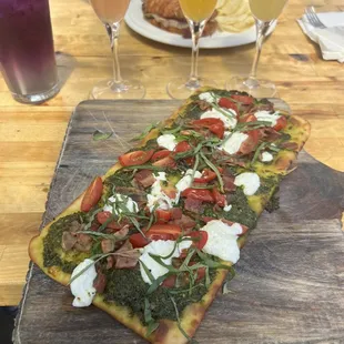Bacon Pesto Flatbread