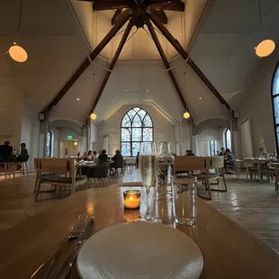 The beautiful dining area