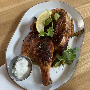 Smoke Fried Half Chicken