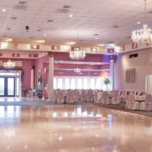 One of the large seating areas