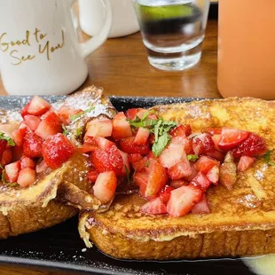 Mascarpone stuffed French toast