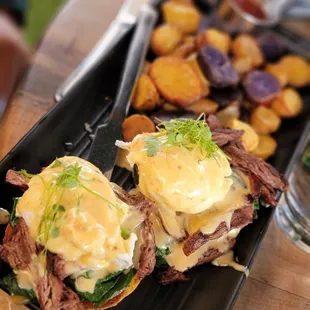 Steak and Eggs Benedict