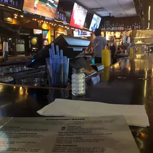 Scenes from inside @ the bar
