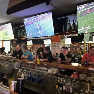 Watching some good football.