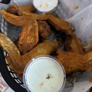 Mild house chicken wings delicious