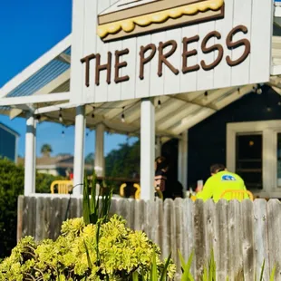 The outside patio. Beautiful setting on a sunny day.