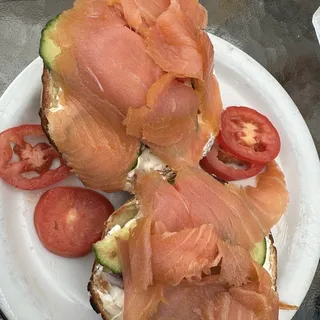 bagel and cream cheese