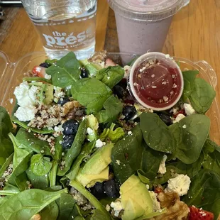 Super fresh!! Berry Protein salad.