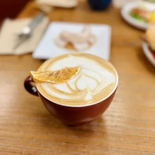 Seasonal Orange Cardamon Latte