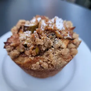 Apple caramel bread pudding, $4.5