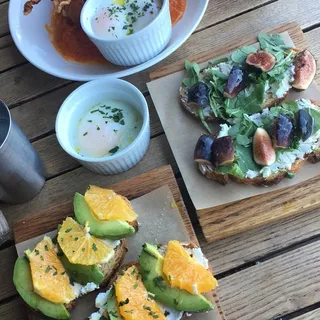 Avocado + Goat Cheese + Citrus Toastini