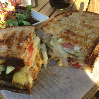 Avocado Pesto Triple Cheese Panini