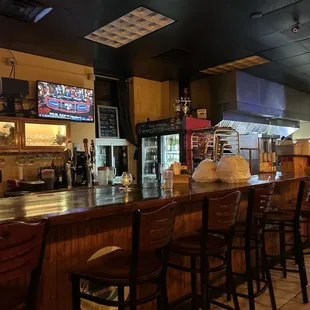 Bar and open kitchen