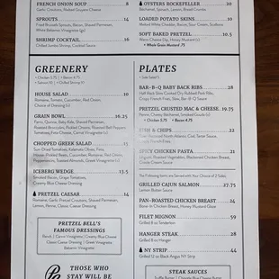 New menu. Please other yelp, posters, stop posting length, wise or sideways pictures, take your picture straight on.