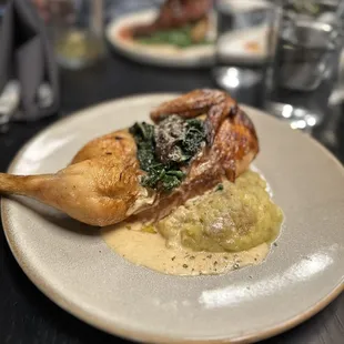 Half roasted chicken
