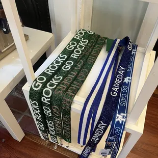 The store has a few items for local schools like Trinity and St X