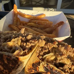 Truffle fries &amp; chzzstk Kyle style somfngood