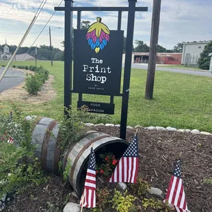 a sign for the store