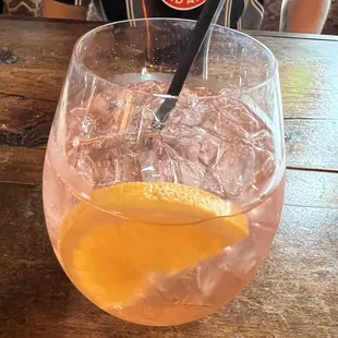 Blood orange fizz